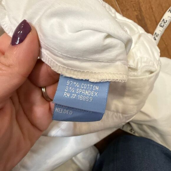 J. McLaughlin white crop wide leg pant size 14 - Picture 4 of 10